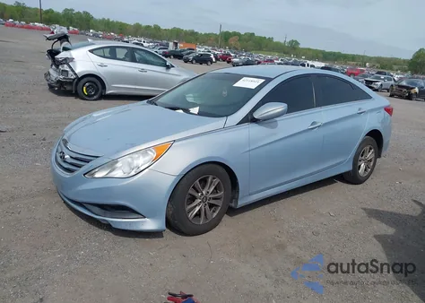 2014 Hyundai Sonata Gls z USA, uszkodzony, nr VIN 5NPEB4ACXEH929185